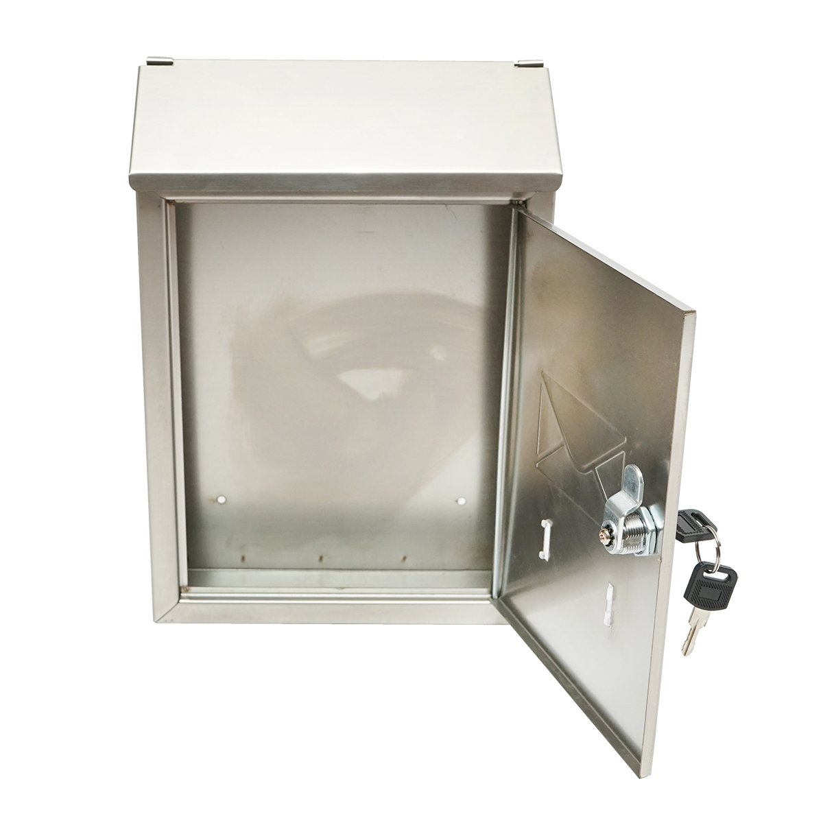 Cutie postala inox 320X230X90mm cu 2 chei si accesorii de prindere